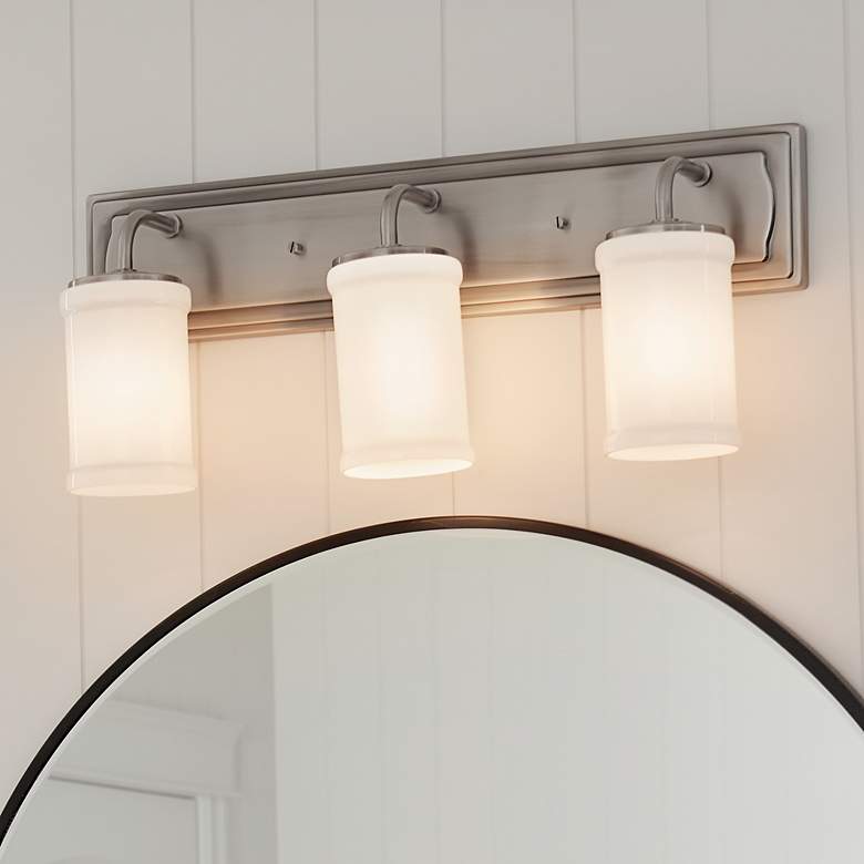 Image 7 Kichler Vetivene 24" Wide 3-Light Classic Pewter Bath Fixture more views