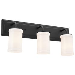 Kichler Vetivene 24" Wide 3-Light Textured Black Vanity Bath Light