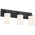 Kichler Vetivene 24" Wide 3-Light Textured Black Vanity Bath Light