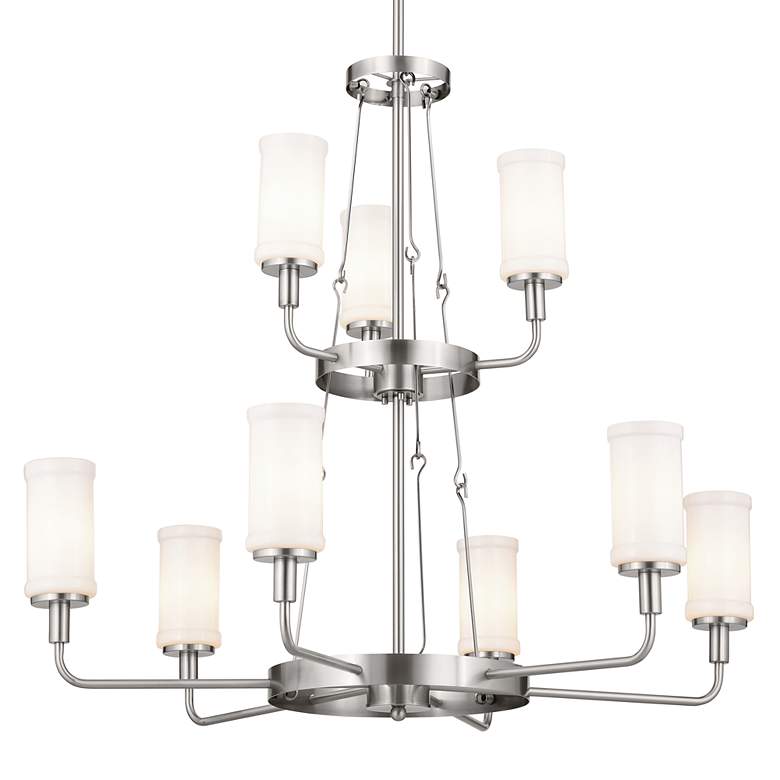 Image 6 Kichler Vetivene 39 3/4" Classic Pewter 9-Light Double Tier Chandelier more views