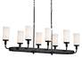 Thumbnail3 of Kichler Vetivene 46 1/2" Wide Textured Black 8-Light Linear Chandelier more views