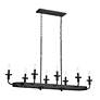 Thumbnail4 of Kichler Vetivene 46 1/2" Wide Textured Black 8-Light Linear Chandelier more views