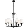 1_Kichler Vetivene Wall Sconce 3Lt Textured Black