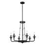 4_Kichler Vetivene Wall Sconce 3Lt Textured Black more views