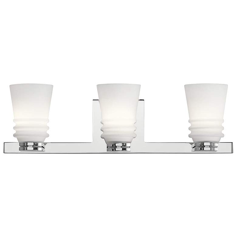 Image 1 Kichler Victoria 20" Wide Chrome 3-Light Bath Light