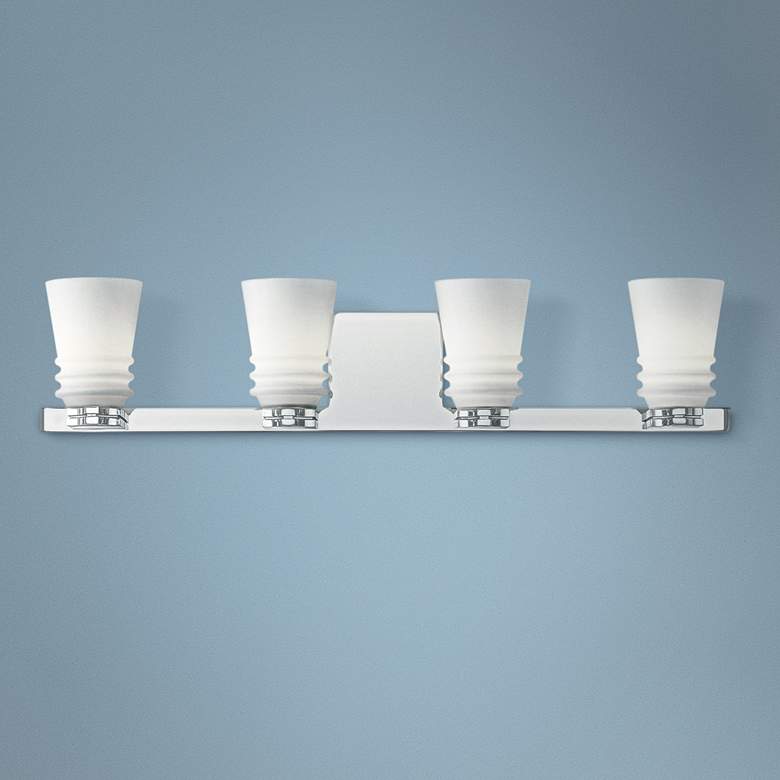 Image 1 Kichler Victoria 27 inch Wide Chrome 4-Light Bath Light