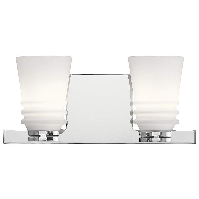 Image 1 Kichler Victoria 5 3/4" High Chrome 2-Light Wall Sconce