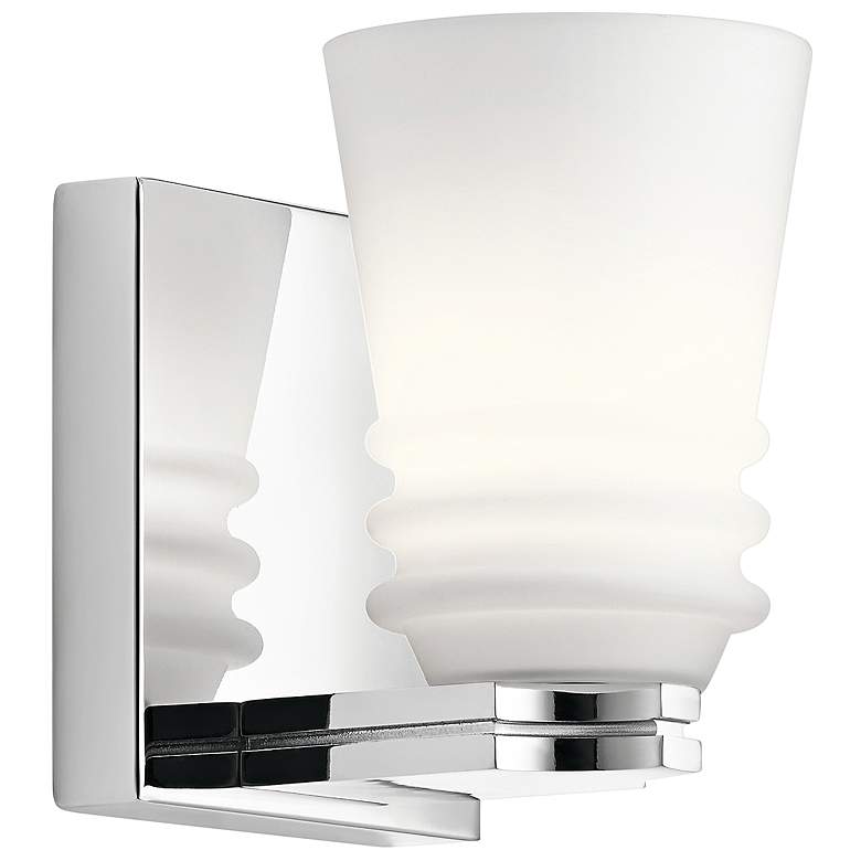 Image 1 Kichler Victoria 5 3/4 inch High Chrome Wall Sconce