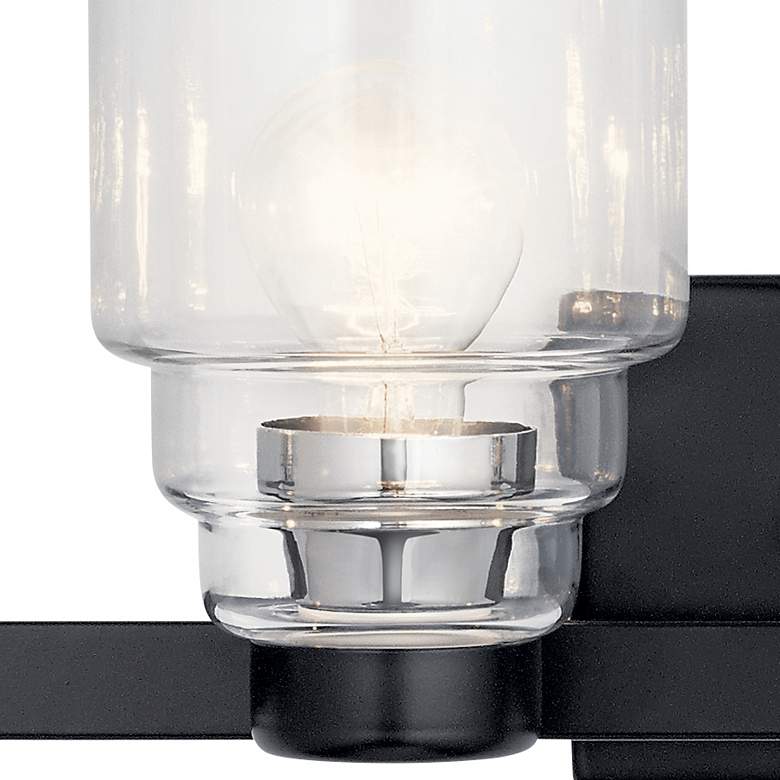 Image 3 Kichler Vionnet 33 1/2" Wide Black 4-Light Bath Light more views