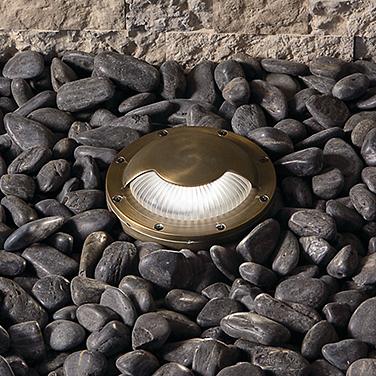 Kichler VLO Centennial Brass In-Ground Side Fire Accessory Top