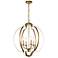 Kichler Voleta 22" Wide Natural Brass 4-Light Pendant