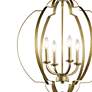 2_Kichler Voleta 22" Wide Natural Brass 4-Light Pendant more views