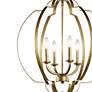 4_Kichler Voleta 22" Wide Natural Brass 4-Light Pendant more views