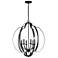 Kichler Voleta 27 3/4" Wide Black 6-Light Chandelier