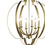 2_Kichler Voleta 27 3/4" Wide Natural Brass 6-Light Chandelier more views
