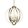 3_Kichler Voleta 27 3/4" Wide Natural Brass 6-Light Chandelier more views