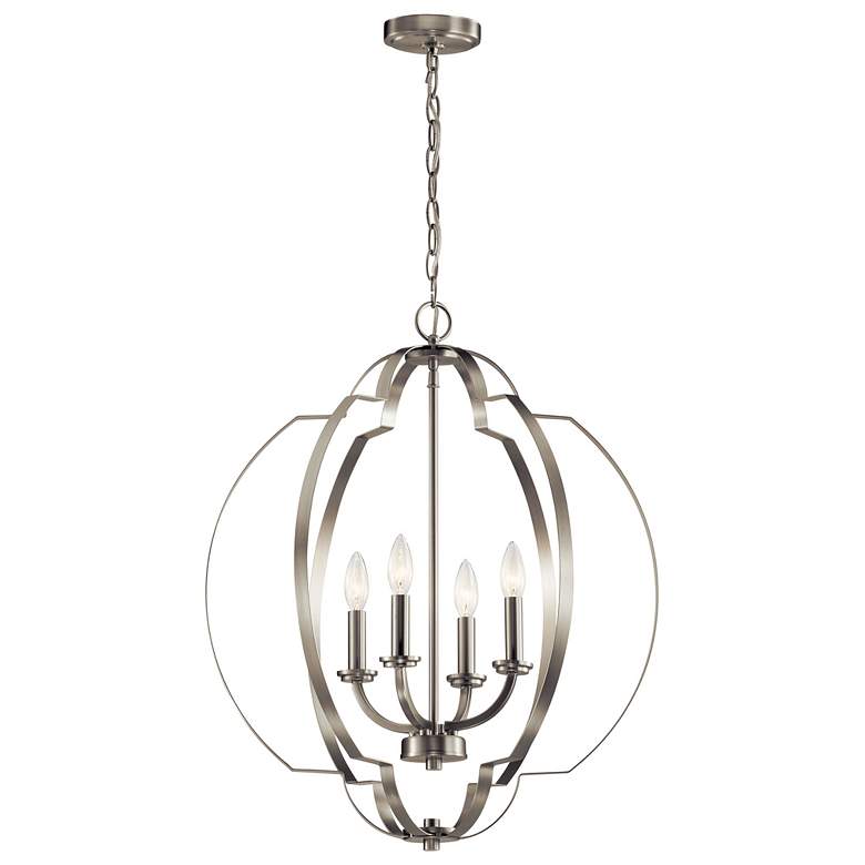 Image 1 Kichler Voleta Nickel 22" Foyer Pendant