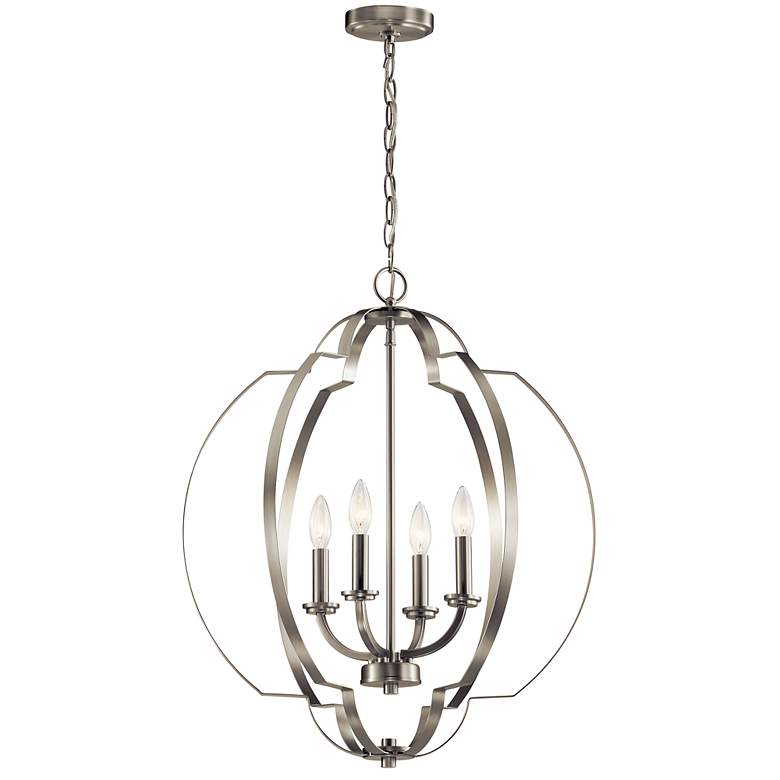 Image 2 Kichler Voleta Nickel 22" Foyer Pendant more views