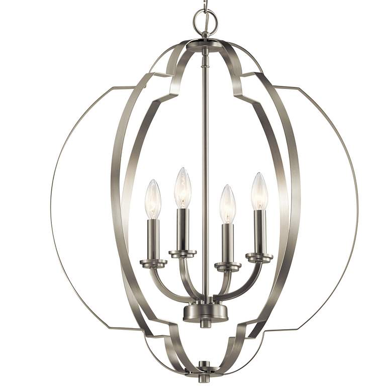 Image 3 Kichler Voleta Nickel 22" Foyer Pendant more views