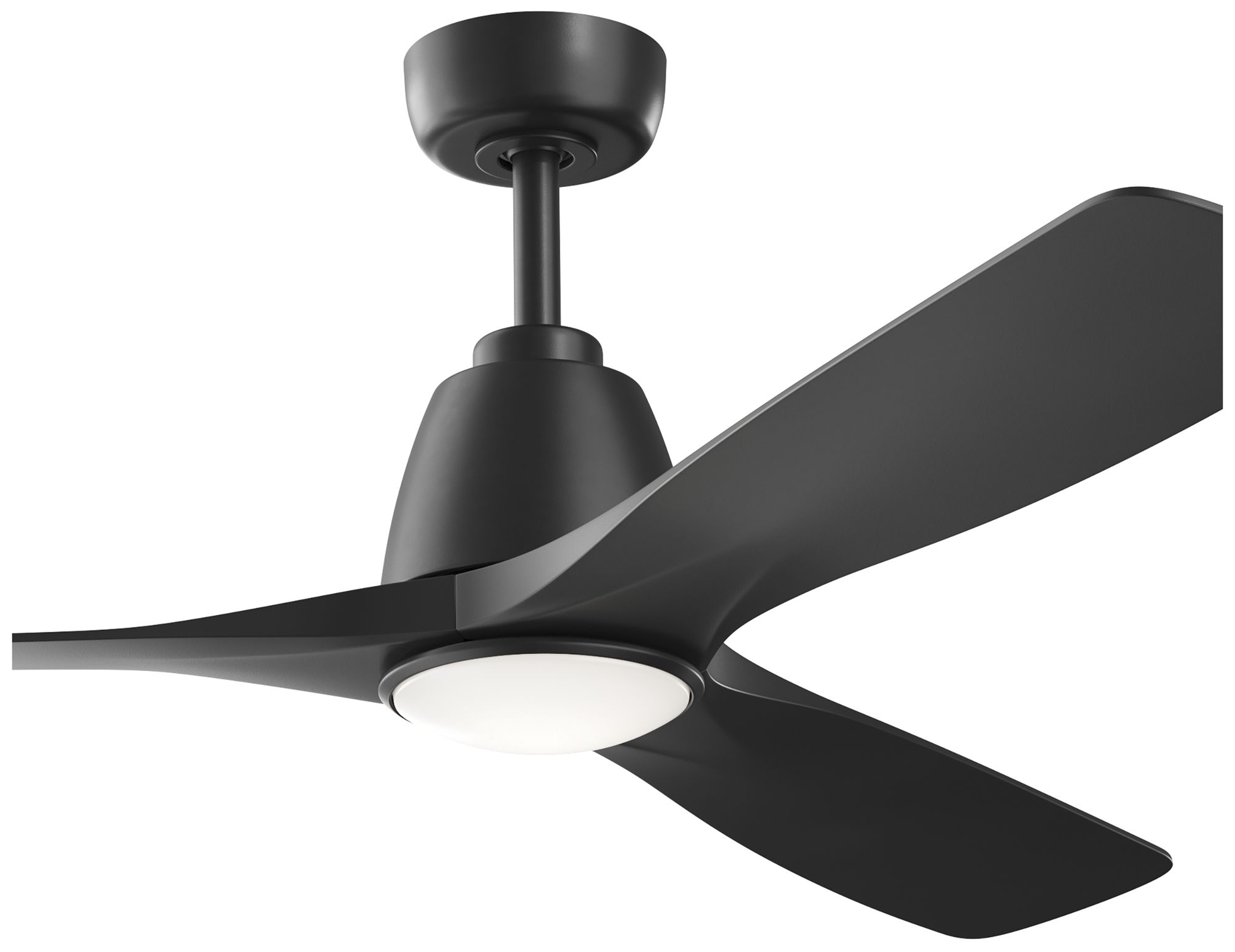 Image 6 Kichler Volos II 3 Blade 54" Ceiling Fan Black Black Blades more views