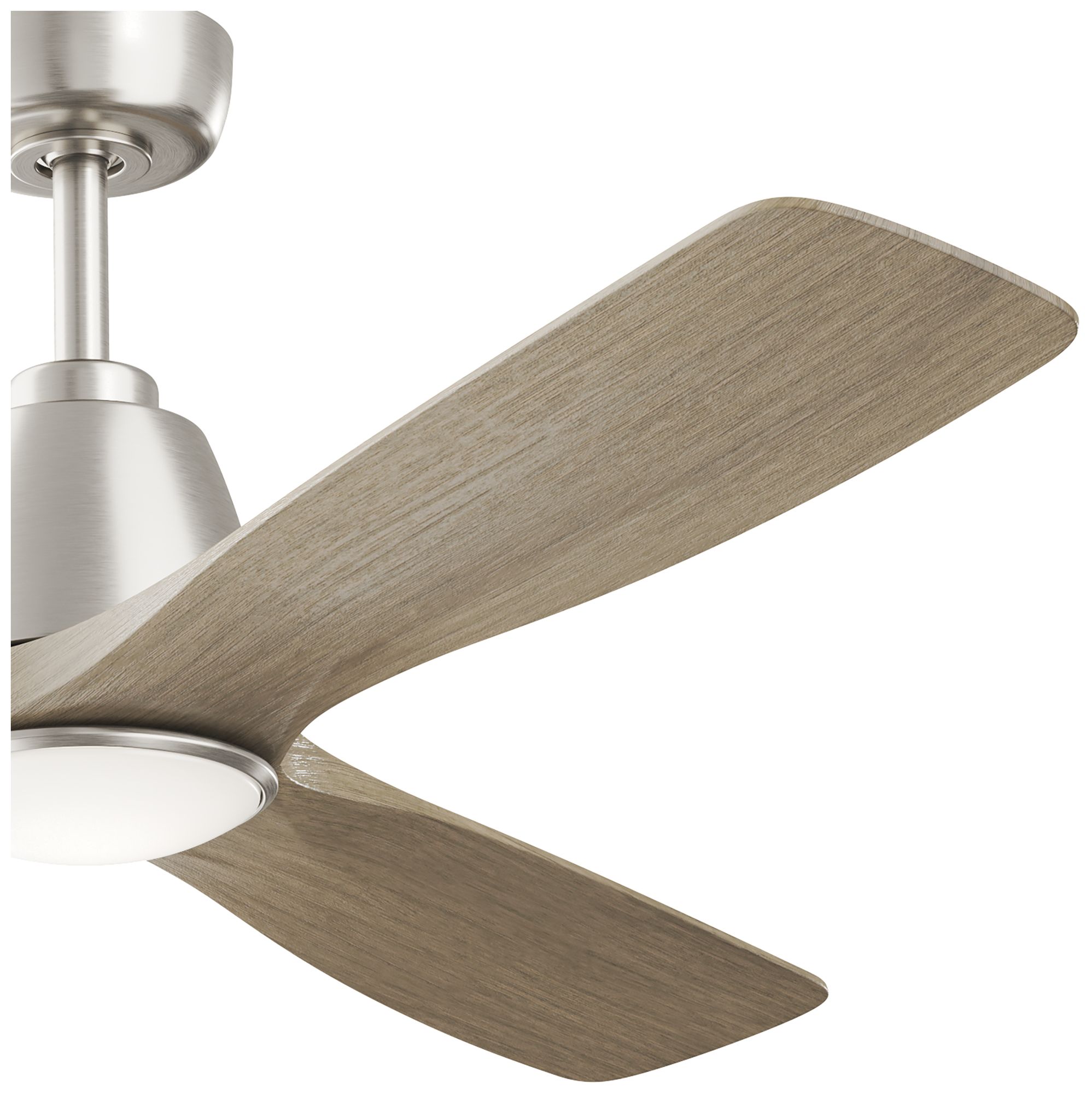 Image 7 Kichler Volos II 3 Blade 54" Ceiling Fan Brushed Nickel Antique Grey Blades more views