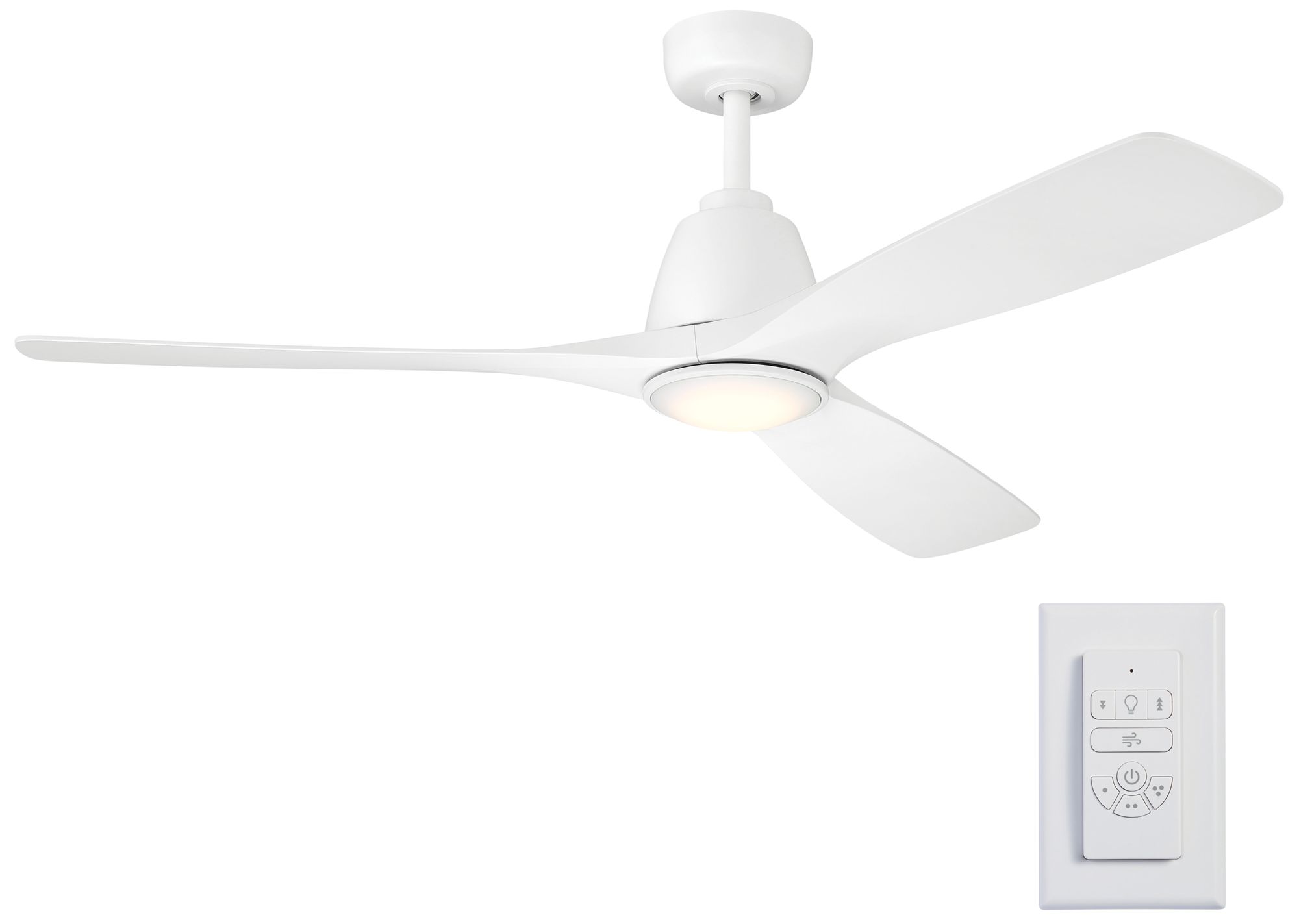 Image 3 Kichler Volos II 3 Blade 54" Fan Matte White Matte White Blades more views