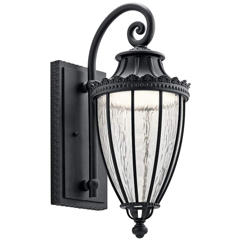 Image 2 Kichler Wakefield 22 1/4" High Black LED Outdoor Wall Light