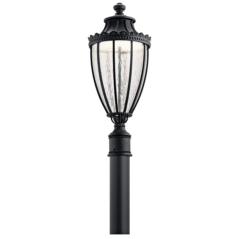 Image 1 Kichler Wakefield 25 1/2 inch High Black LED Outdoor Post Light