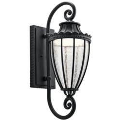 Kichler Wakefield 29 1/2&quot; High Black LED Outdoor Wall Light