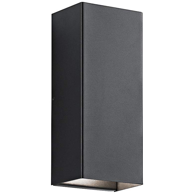 Image 2 Kichler Walden 12" High Black Outdoor LED Wall Light