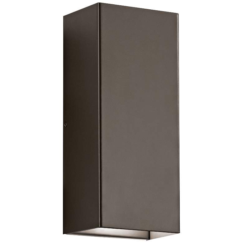 Image 1 Kichler Walden 12" High Bronze Outdoor LED Wall Light
