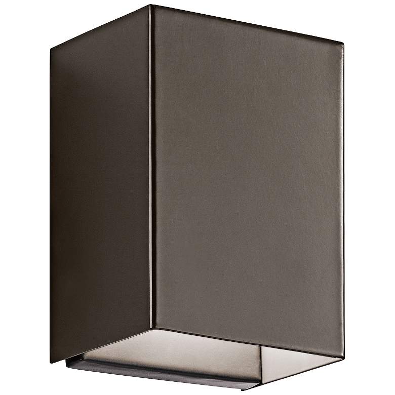 Image 1 Kichler Walden 7 1/4" High Modern Bronze Outdoor LED Wall Light