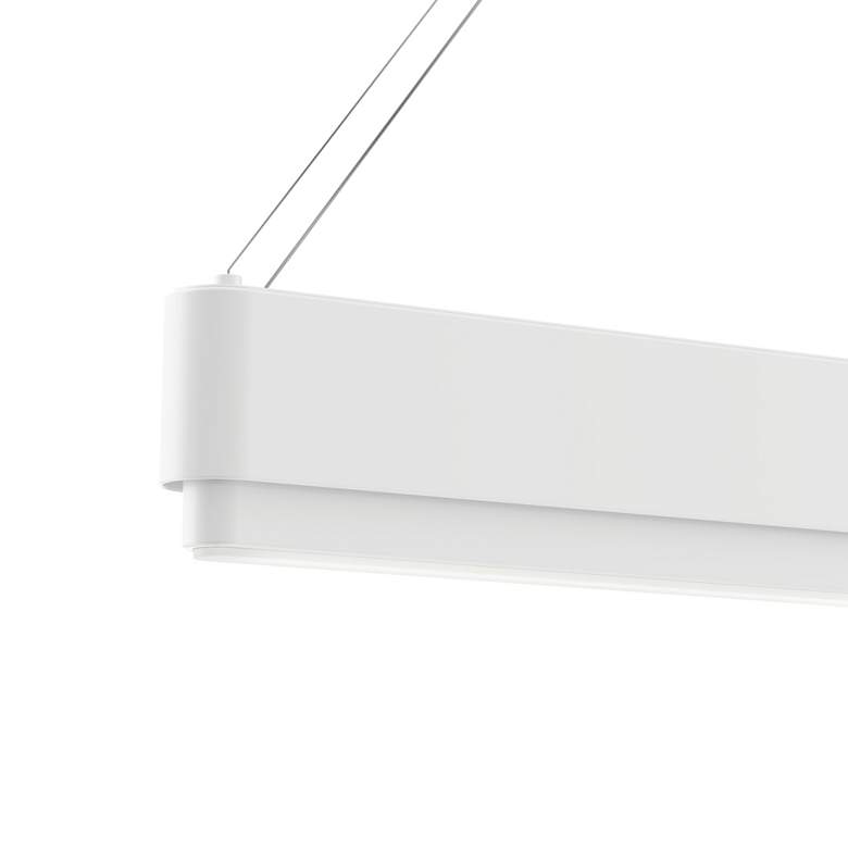 Image 2 Kichler Walman 35 1/2"W Matte White LED Linear Chandelier more views