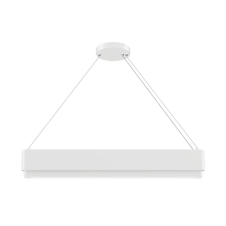 Image 5 Kichler Walman 35 1/2"W Matte White LED Linear Chandelier more views