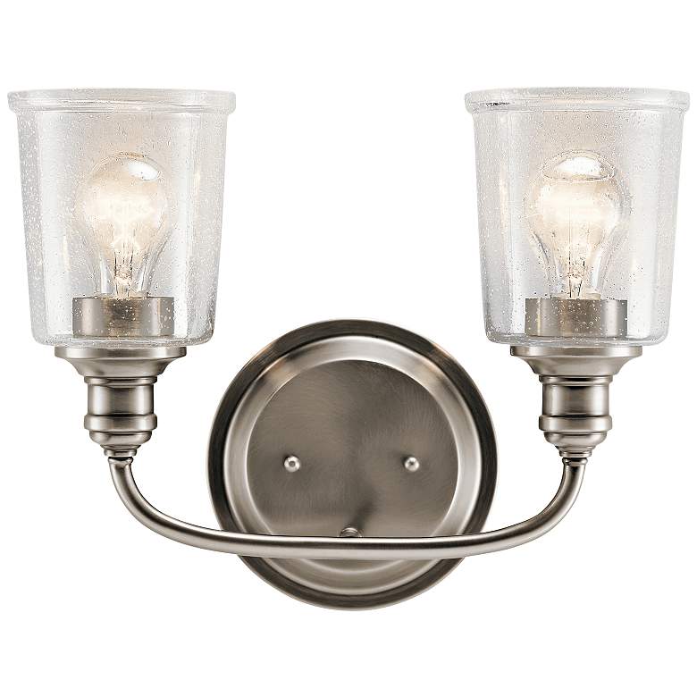 Image 1 Kichler Waverly 10 1/4"H Classic Pewter 2-Light Wall Sconce