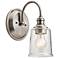 Kichler Waverly 11 1/2" High Classic Pewter Wall Sconce