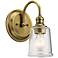 Kichler Waverly 11 1/2" High Natural Brass Wall Sconce