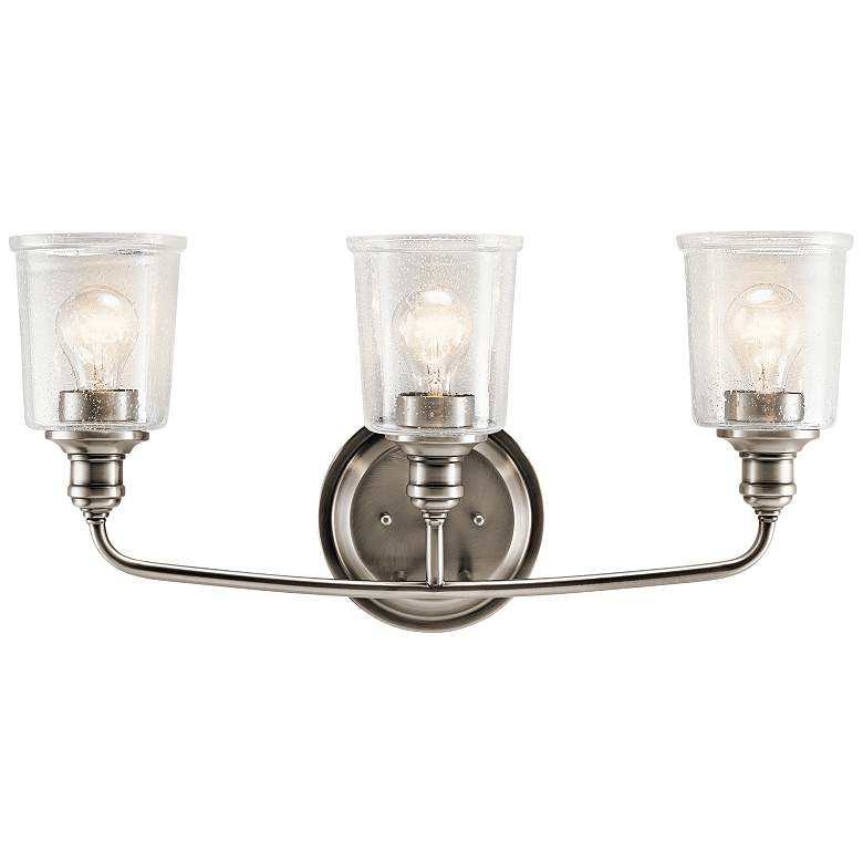 Image 1 Kichler Waverly 24 inch Wide Classic Pewter 3-Light Bath Light