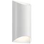 1_Kichler Wesley 13 3/4" High White LED Outdoor Wall Light
