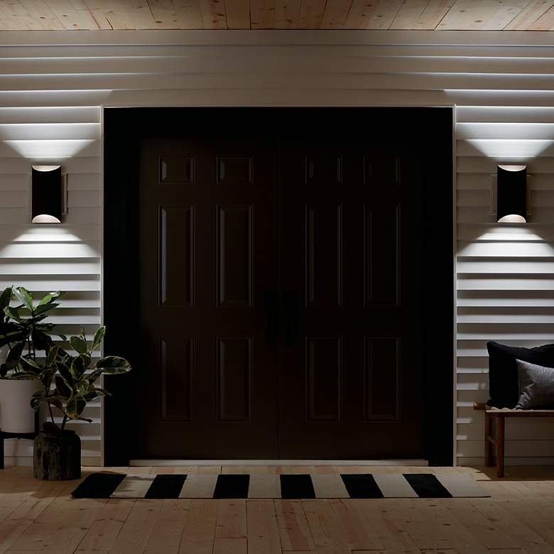Image 5 Kichler Wesley 14" High LED Bronze Outdoor Wall Light more views
