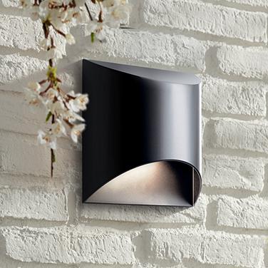 Kichler Wesley 7 1/2" High Black LED Outdoor Wall Light