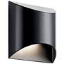 2_Kichler Wesley 7 1/2" High Black LED Outdoor Wall Light