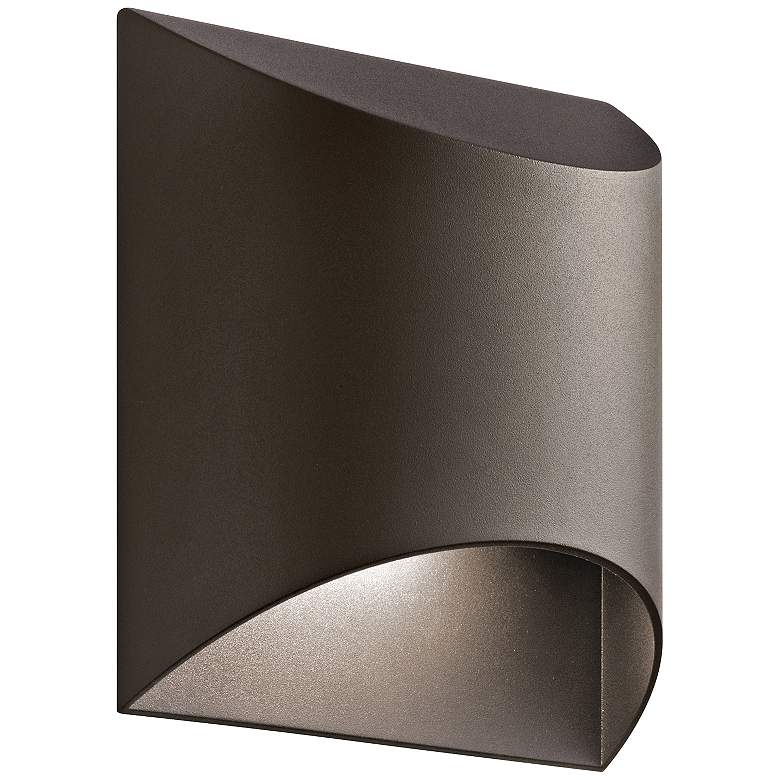 Image 2 Kichler Wesley 7 1/2 inch High LED Bronze Outdoor Wall Light