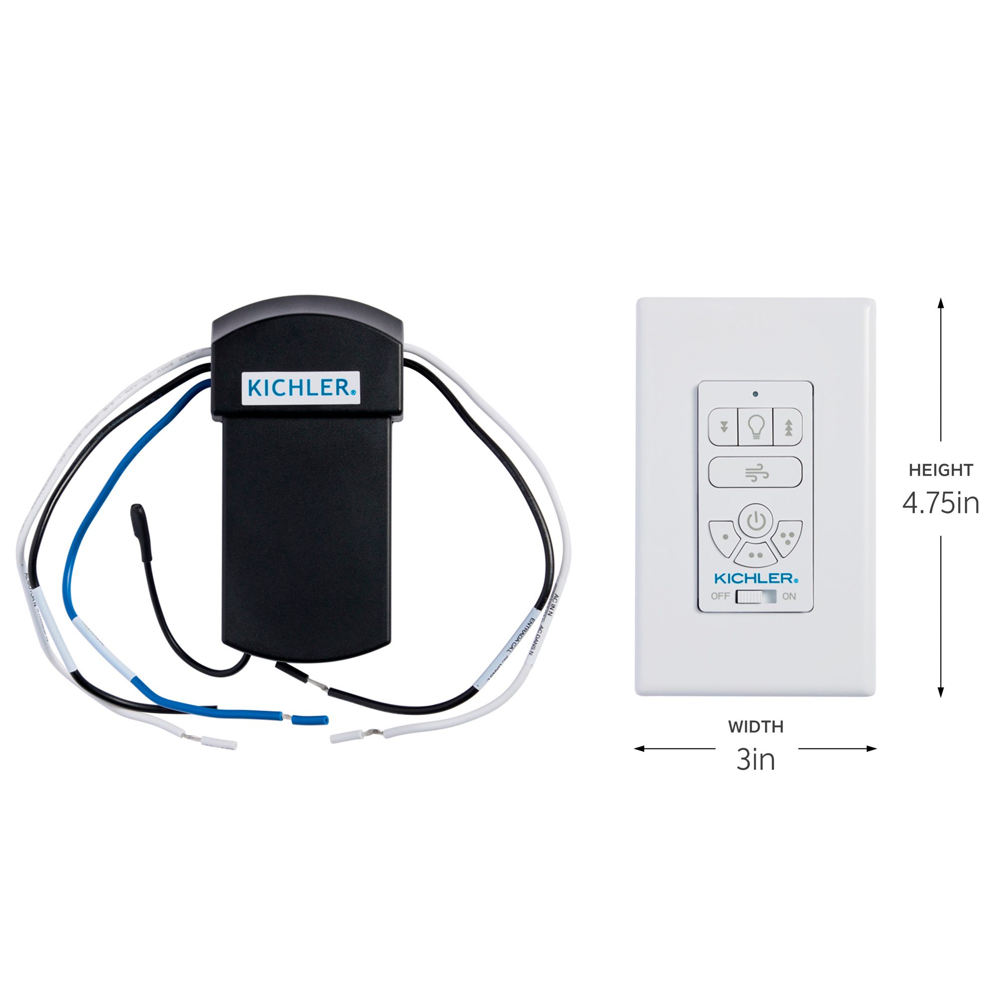Image 3 Kichler White AC Wall Control Kit Limited Function more views