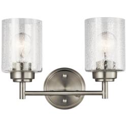 Kichler Winslow 12 3/4"W Brushed Nickel 2-Light Wall Sconce