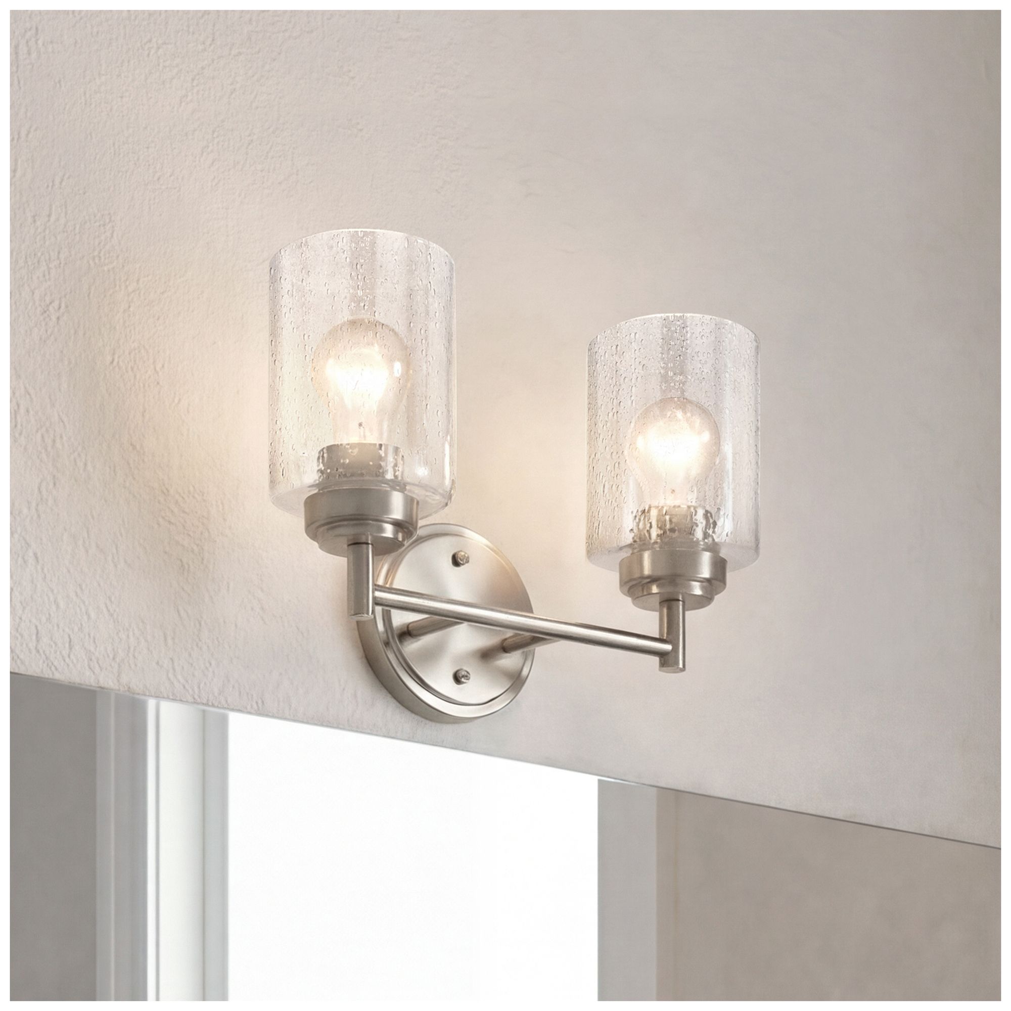 Image 4 Kichler Winslow 12 3/4"W Brushed Nickel 2-Light Wall Sconce more views