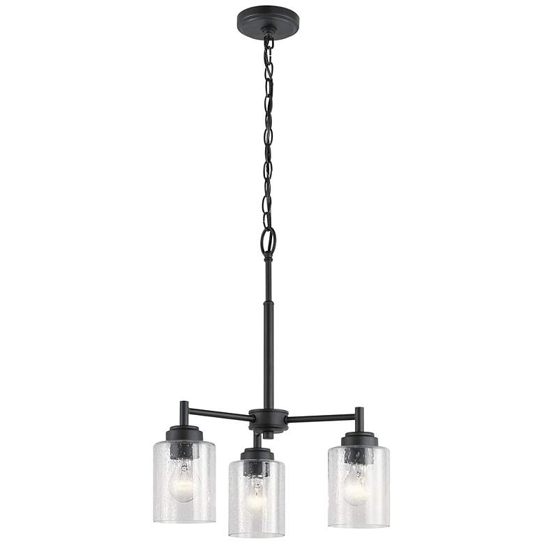 Image 2 Kichler Winslow 18" Wide Black 3-Light Chandelier
