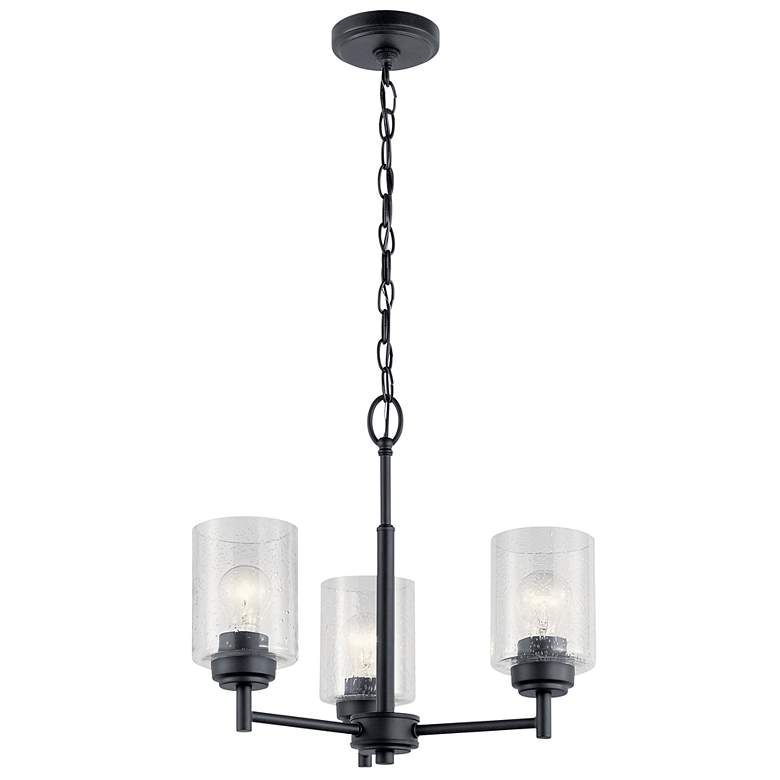 Image 3 Kichler Winslow 18" Wide Black 3-Light Chandelier more views
