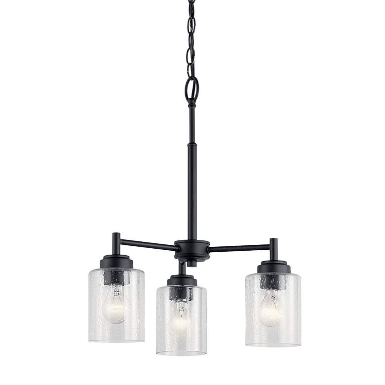 Image 4 Kichler Winslow 18" Wide Black 3-Light Chandelier more views