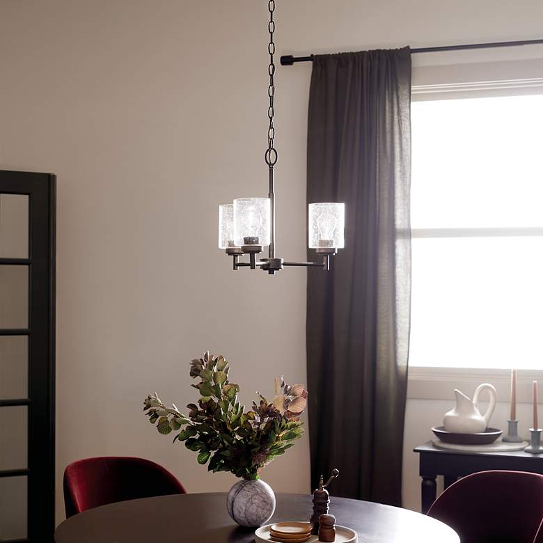 Image 7 Kichler Winslow 18" Wide Black 3-Light Chandelier more views